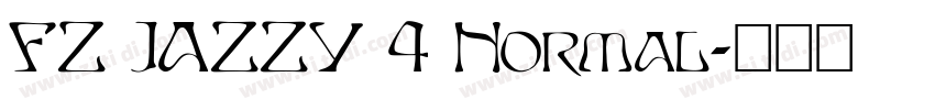 FZ JAZZY 4 Normal字体转换